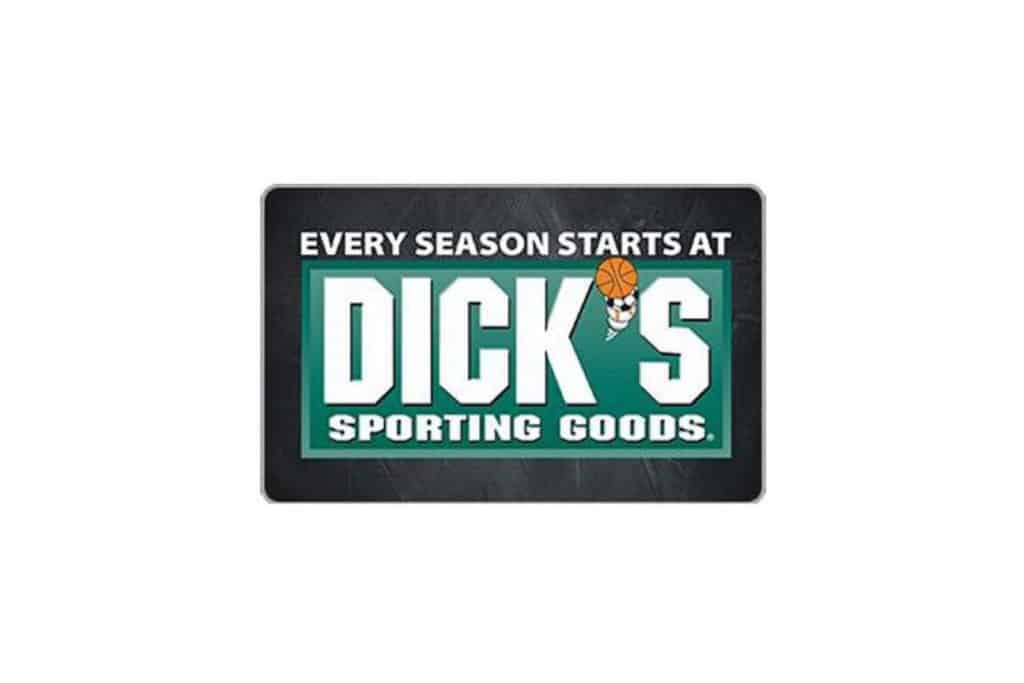 Gift card for Dick's Sporting Goods that says "Every season starts at Dick's Sporting Goods"