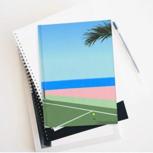 journal with tennis court