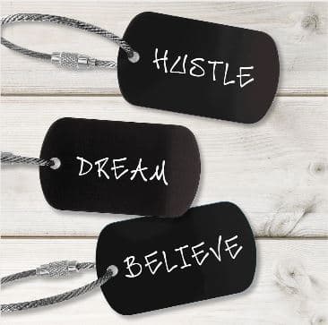 inspirational metal tags, easter basket ideas for teenage guys