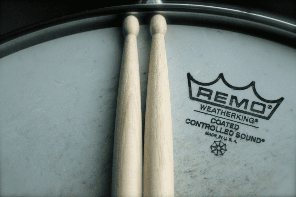 drum head and drum sticks