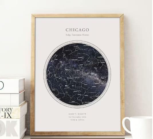 Custom Star Map Wall Art