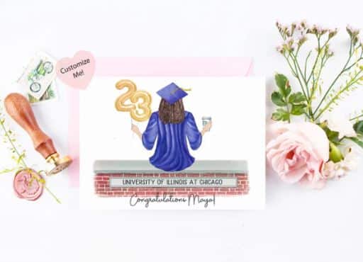 Personalized Grad Card for Girl