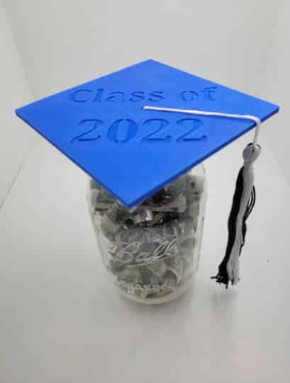 Graduation Cap Mason Jar